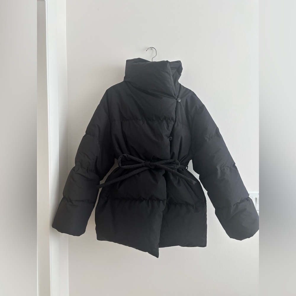 W Concept Lamerei High Neck Down Jacket Puffer Jacket Black S/M - Picture 5 of 9